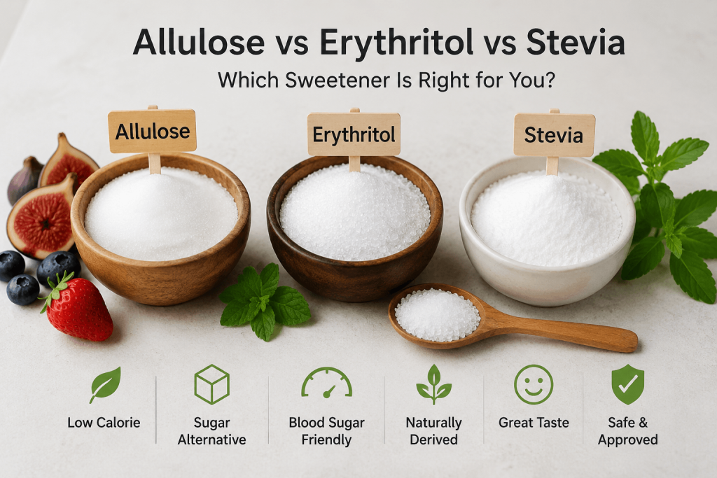 Allulose vs Erythritol vs Stevia: A Complete Comparison Guide for Food Innovation allulose stevia erythitol