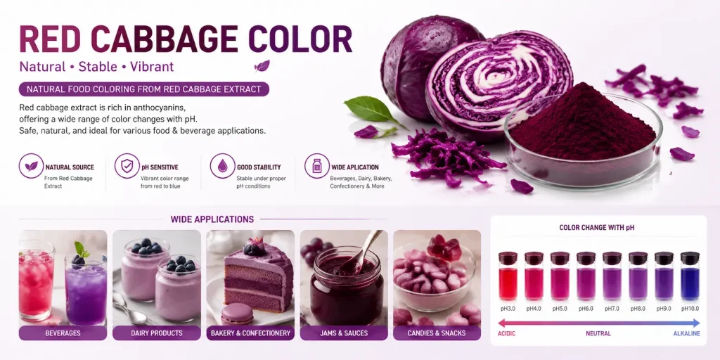 red cabbage color powder