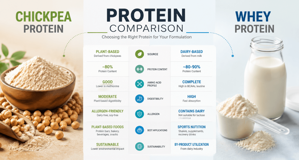 chickpea protein vs whey protein