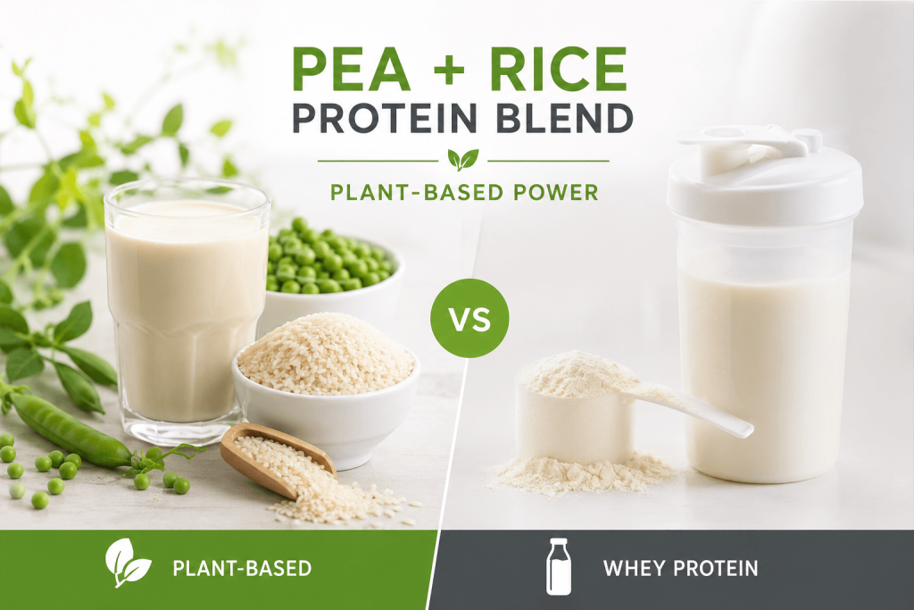 pea rice protein vs wpi